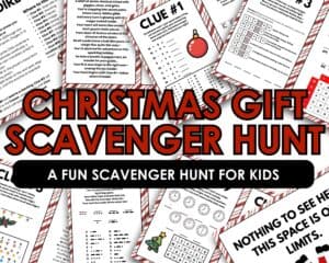 Christmas Gift Scavenger Hunt Printable for Fun Holiday Memories