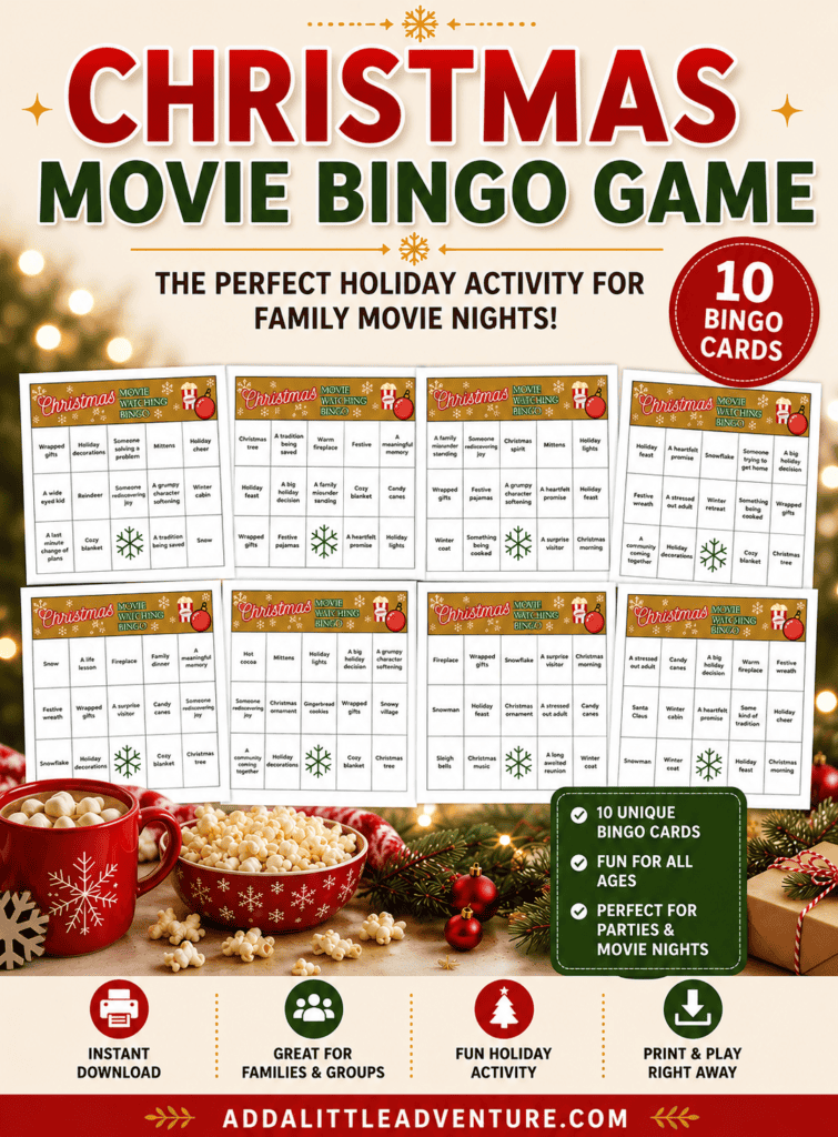 Christmas Movie Bingo Game