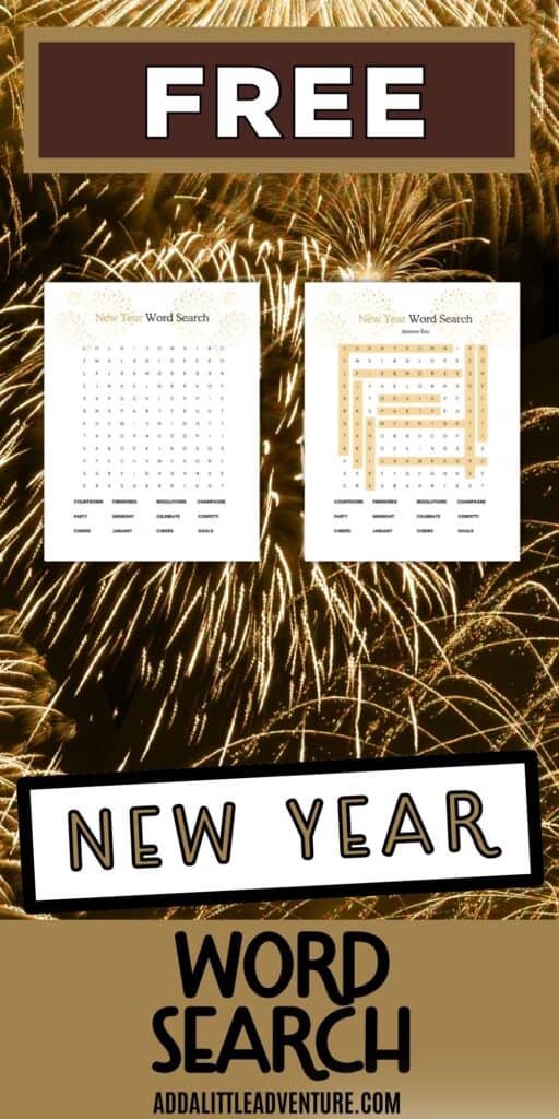 Free New Year Word Search