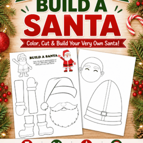 Free Printable Build A Santa