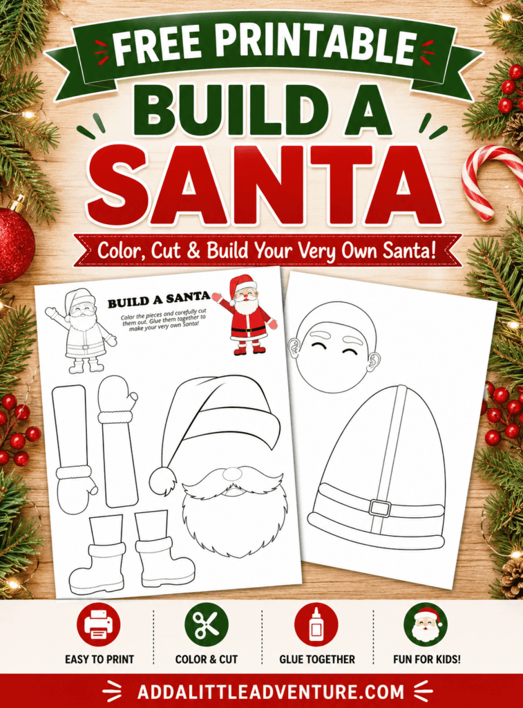 Free Printable Build A Santa
