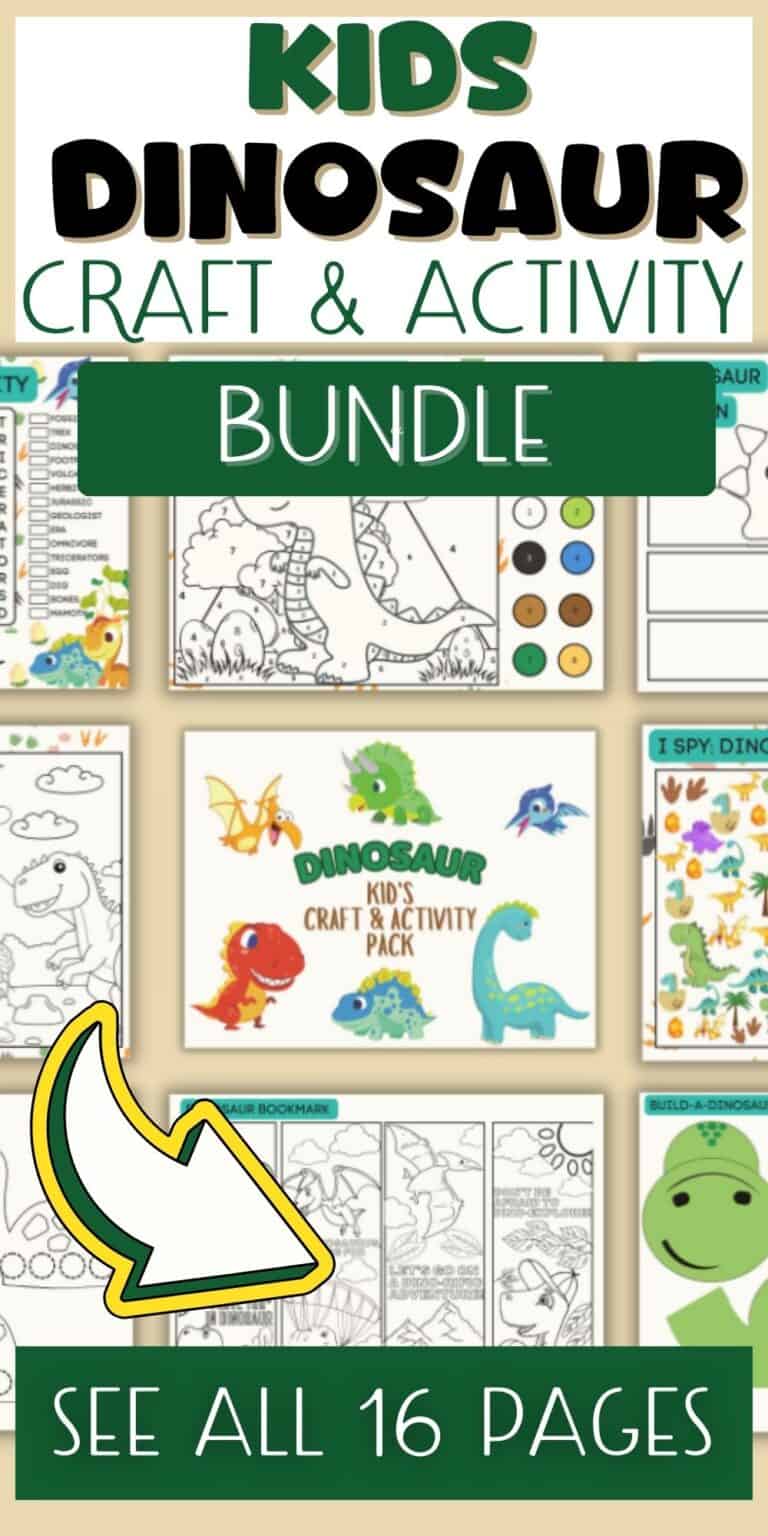 Fun Dinosaur Activities for Kids with a Printable Craft Pack You Will Love