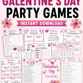 Printable Galentine's Day Party Games