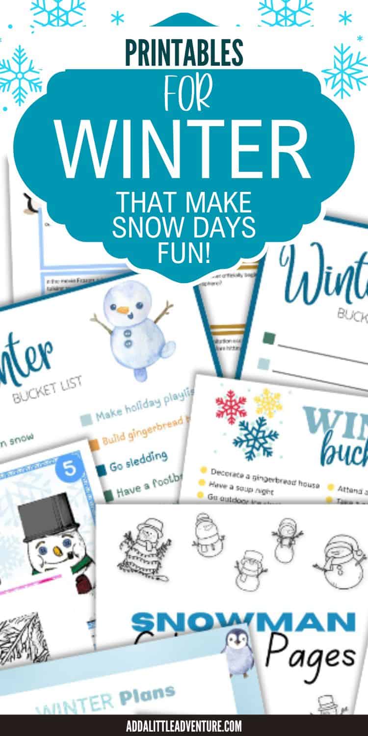 Celebrate Winter with These Fun Winter Printables & Activities