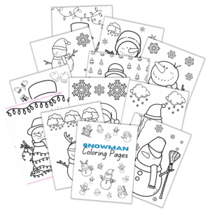 Free Cute Snowman Coloring Pages for Kids