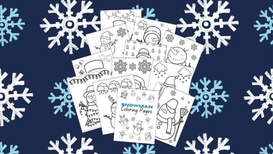 Cute Snowman Coloring Pages