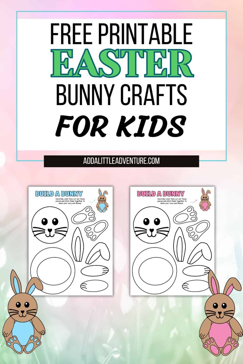 Free Printable Build a Bunny Craft for Kids - Add A Little Adventure