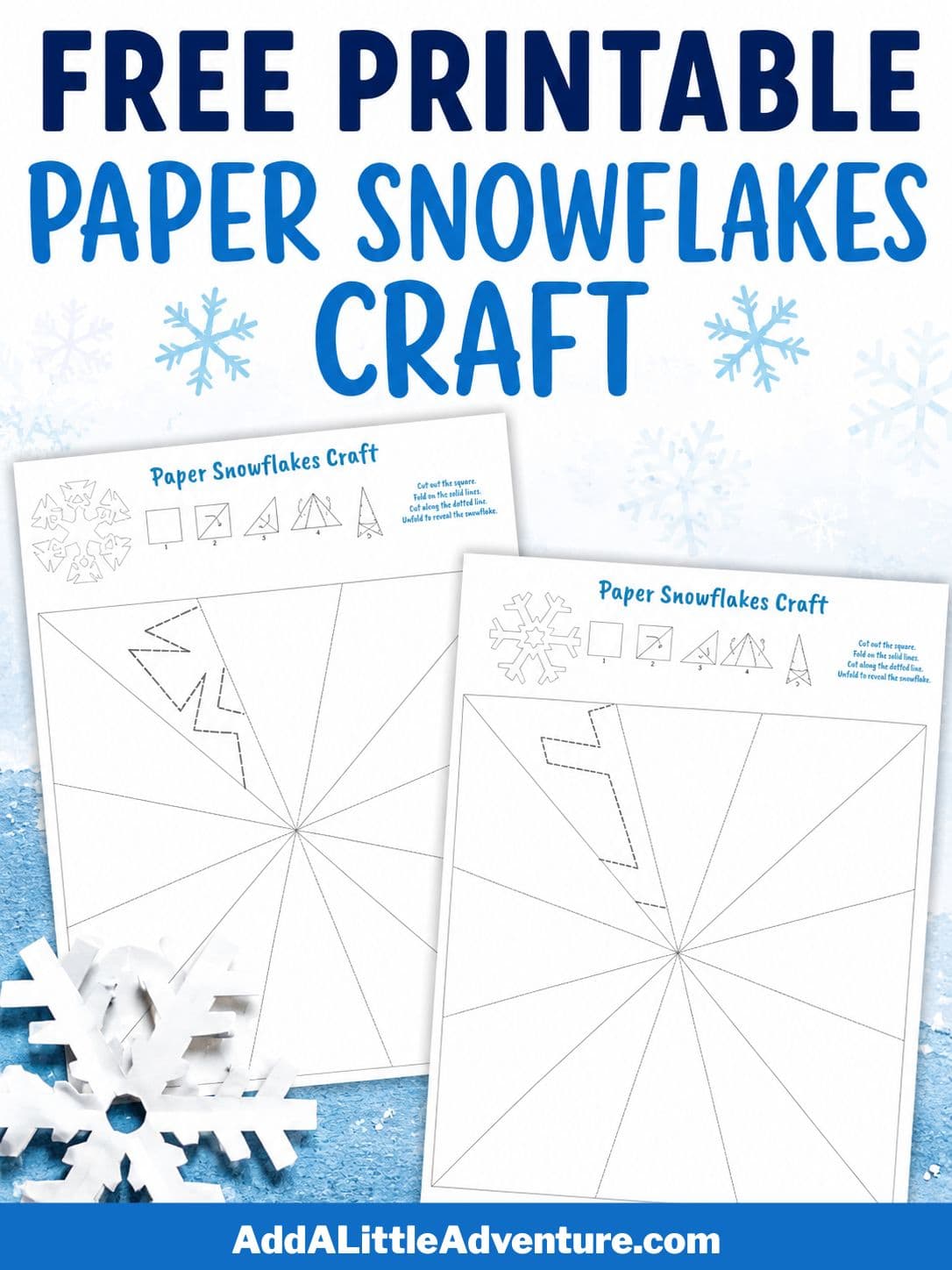 Free Printable Paper Snowflakes Craft