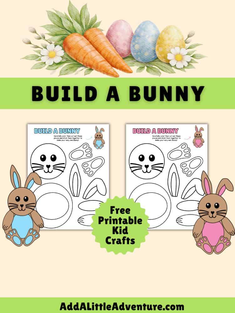 Build A Bunny Free Printable Kid Crafts