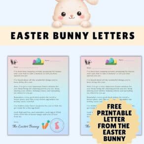 Easter Bunny Letters - Free Printable Letters from the Easter Bunny