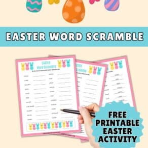 Easter Word Scramble - Free Printable Easter Activity