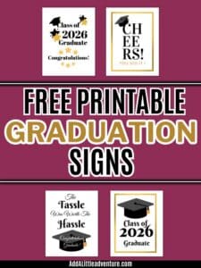 Printable Graduation Signs {Free PDF Download}