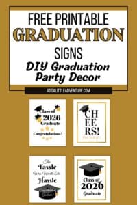Printable Graduation Signs {Free PDF Download}