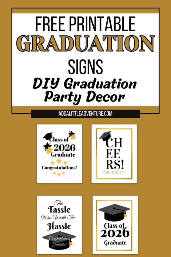 Free Printable Graduation Signs - DIY Graduation Party Decor