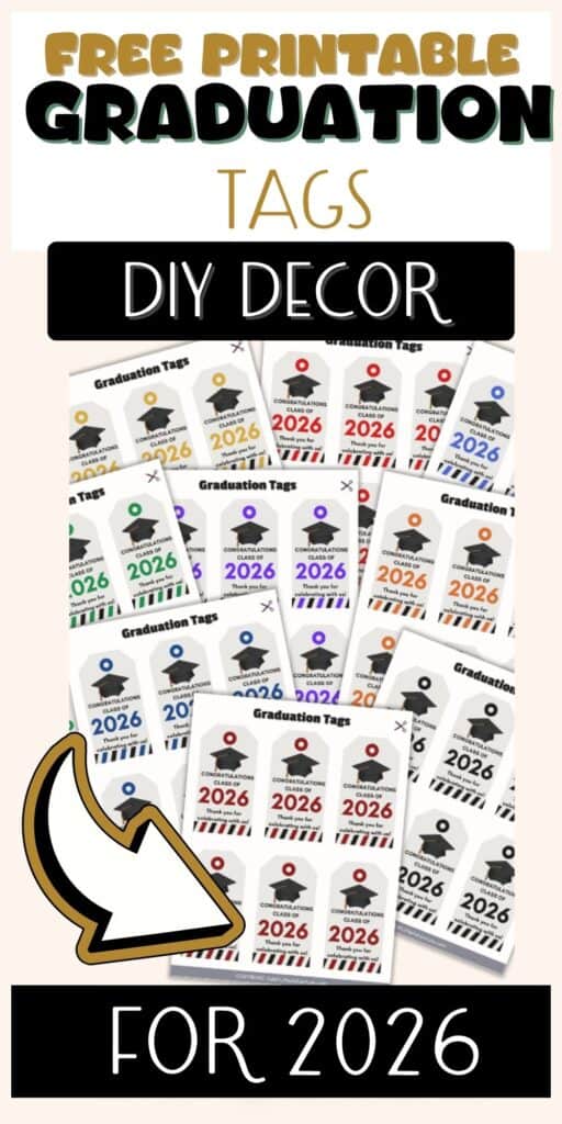 Free Printable Graduation Tags - DIY Decor for 2026