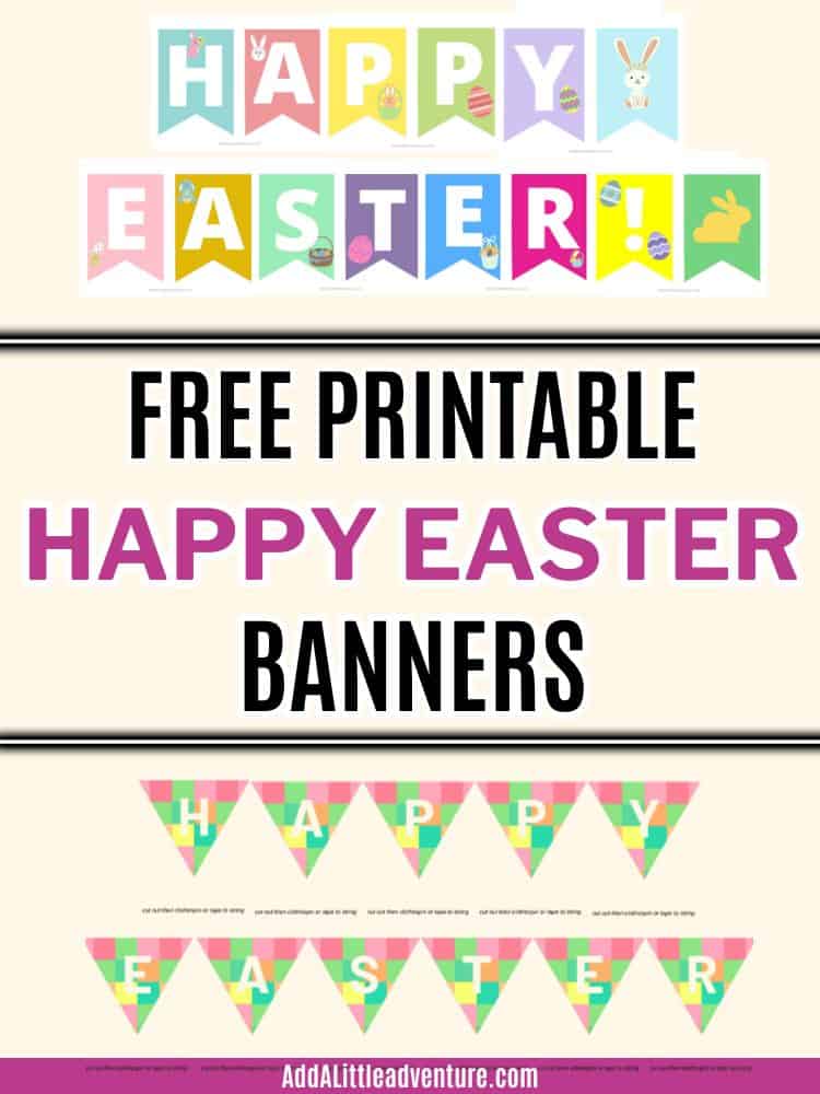 Free Printable Happy Easter Banners