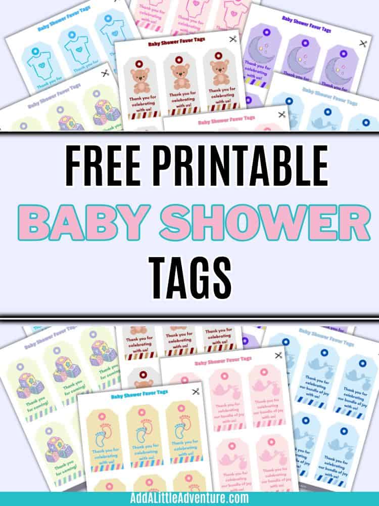 Free Printable Baby Shower Tags