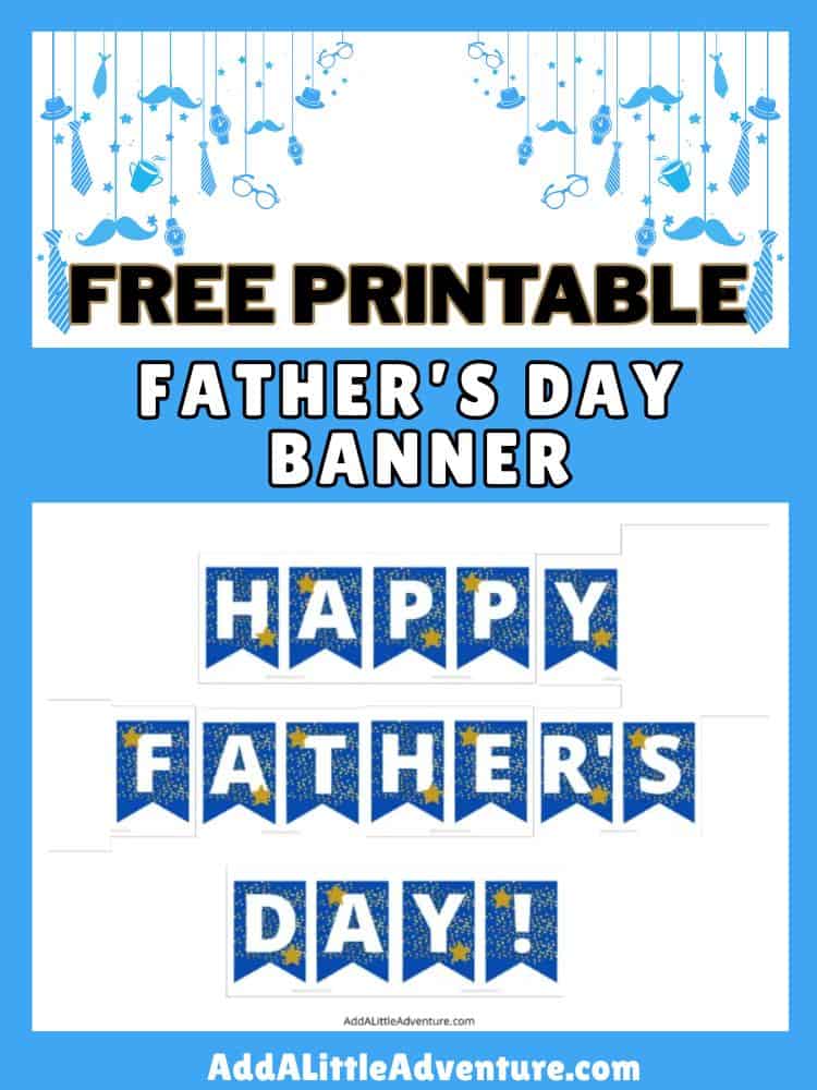 Free Printable Father's Day Banner