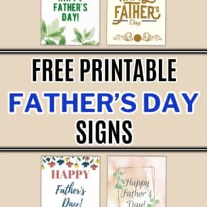 Free Printable Father's Day Signs