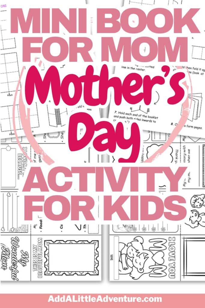 Mini Book for Mom Mother's Day Activity for Kids