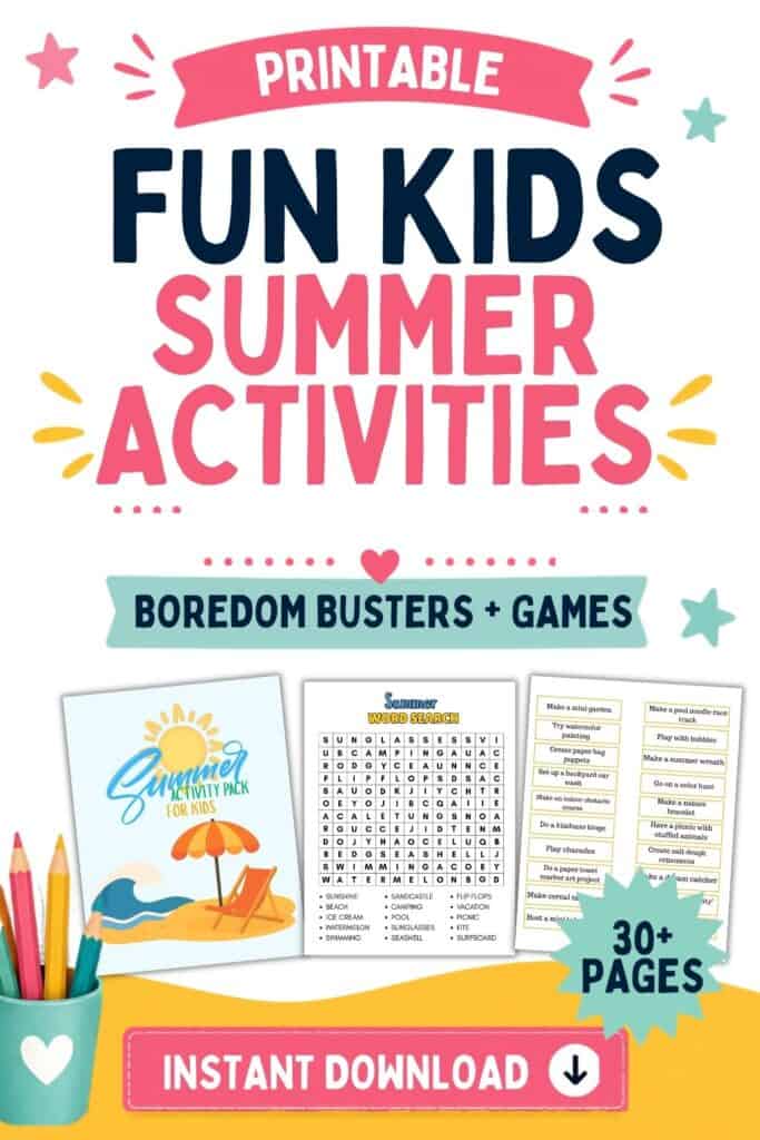 Printable Fun Kids Summer Activities