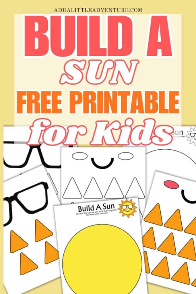 Build a Sun Free Printable for Kids