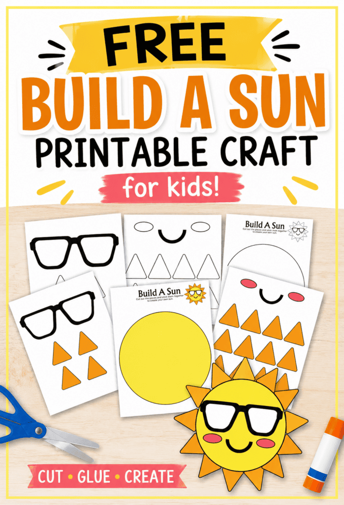 Free Printable Build a Sun Craft for Kids