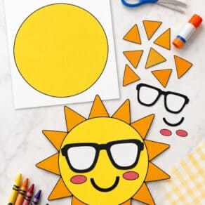 Sun Craft for Kids - Build a Sun Free Printable