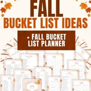 100+ Fall Bucket List Ideas + Fall Bucket List Planner