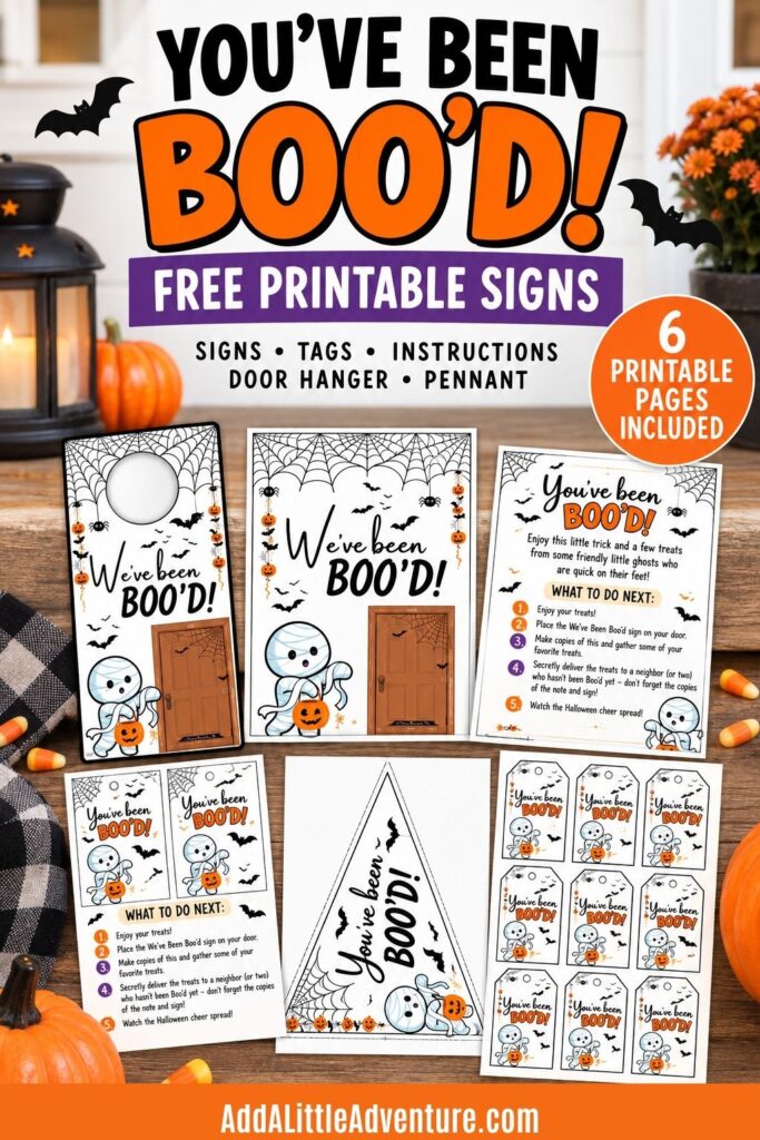 You've Been Boo'd Free Printable Signs
