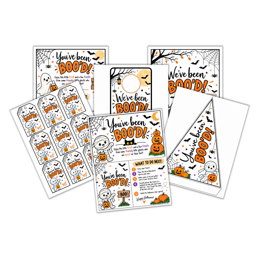 You've Been Boo'd Printable Mockup
