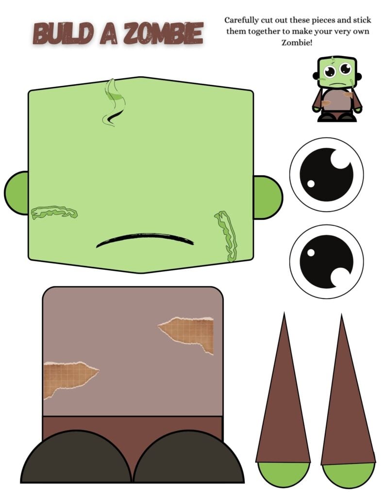Build a Zombie Printable