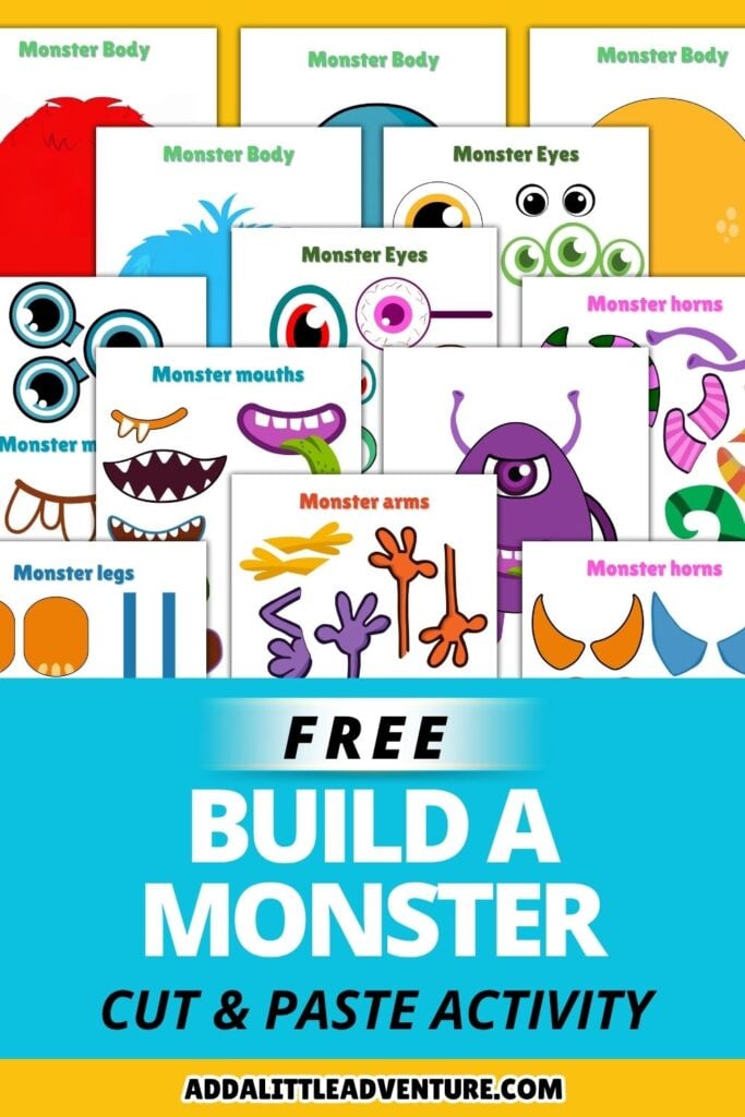 Free Build A Monster Cut & Paste Activity