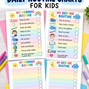Free Printable Daily Routine Charts for Kids