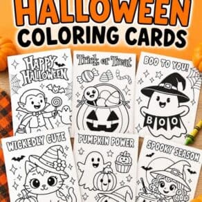 Free Printable Halloween Coloring Cards